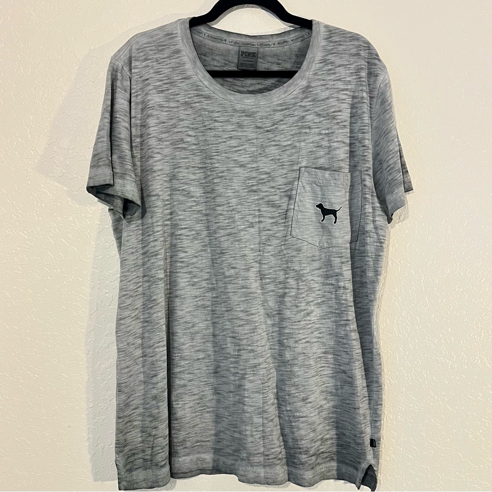 GU PINK by Victoria’s Secret Grey T-Shirt; Size Large!